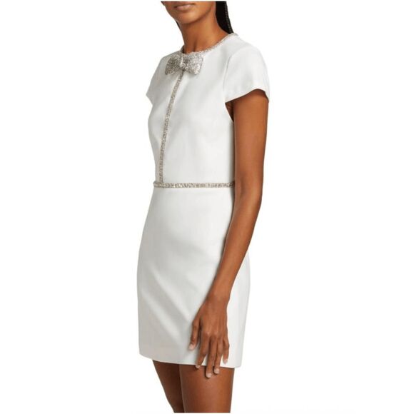 NWT Alice + Olivia Sophie Embellished Bow Minidress Size 2 $595 - Picture 2 of 9